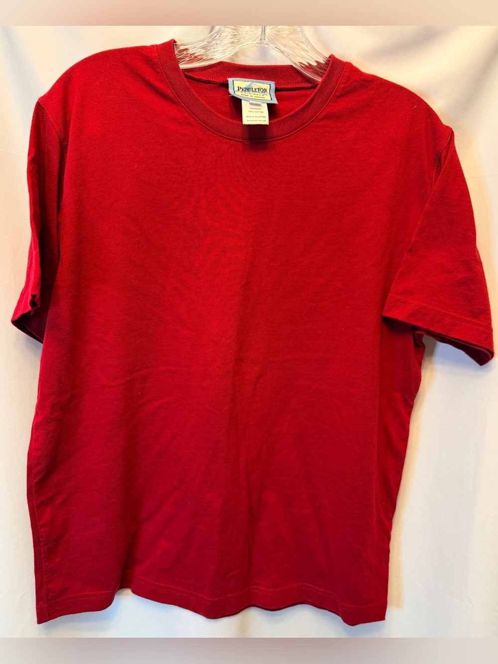 Pendleton Originals Size Large 100% Cotton Short Sleeve T-Shirt Red Logo Tag